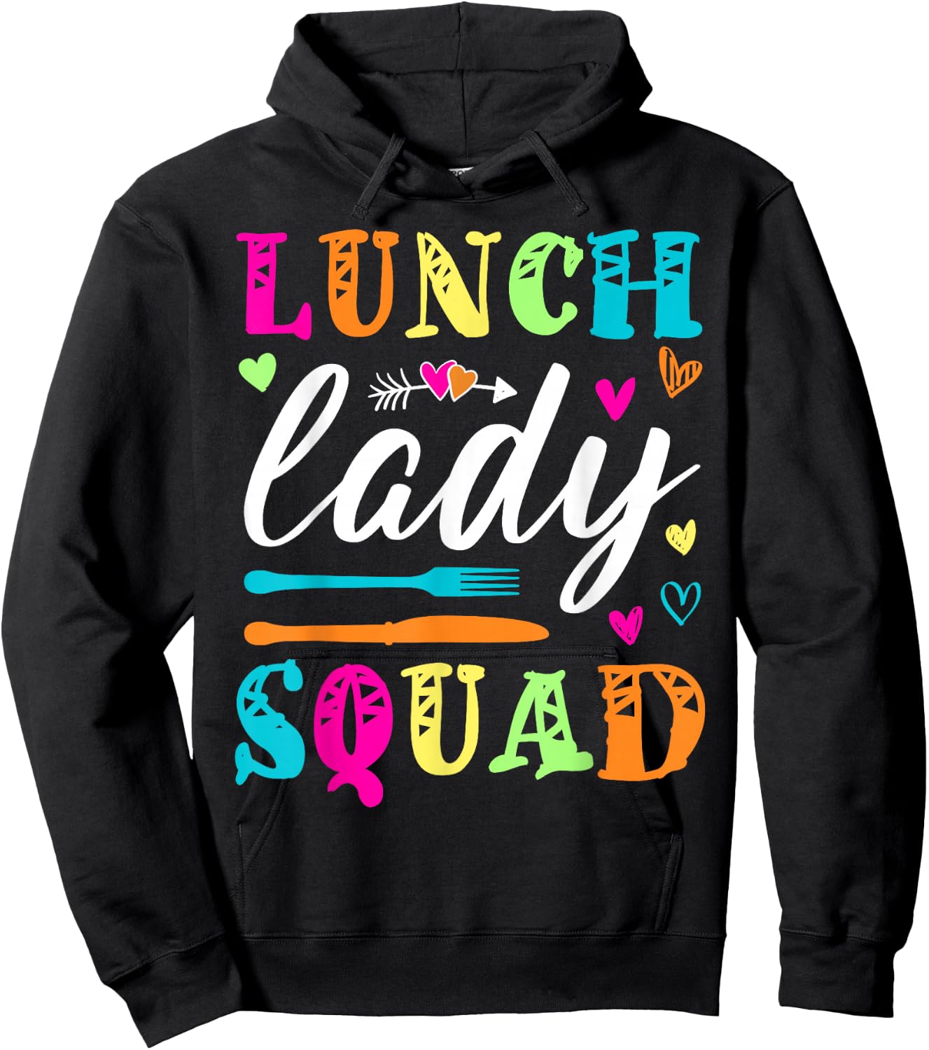 Lunch Lady Squad School Cafeteria Crew Matching Baker Cooker Hoodie - Hoodie | Black