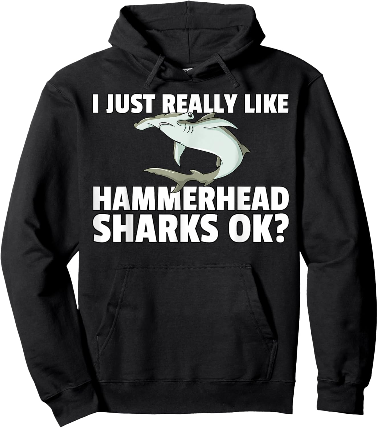 Hammerhead Shark Kids Hoodie - Hoodie | Black