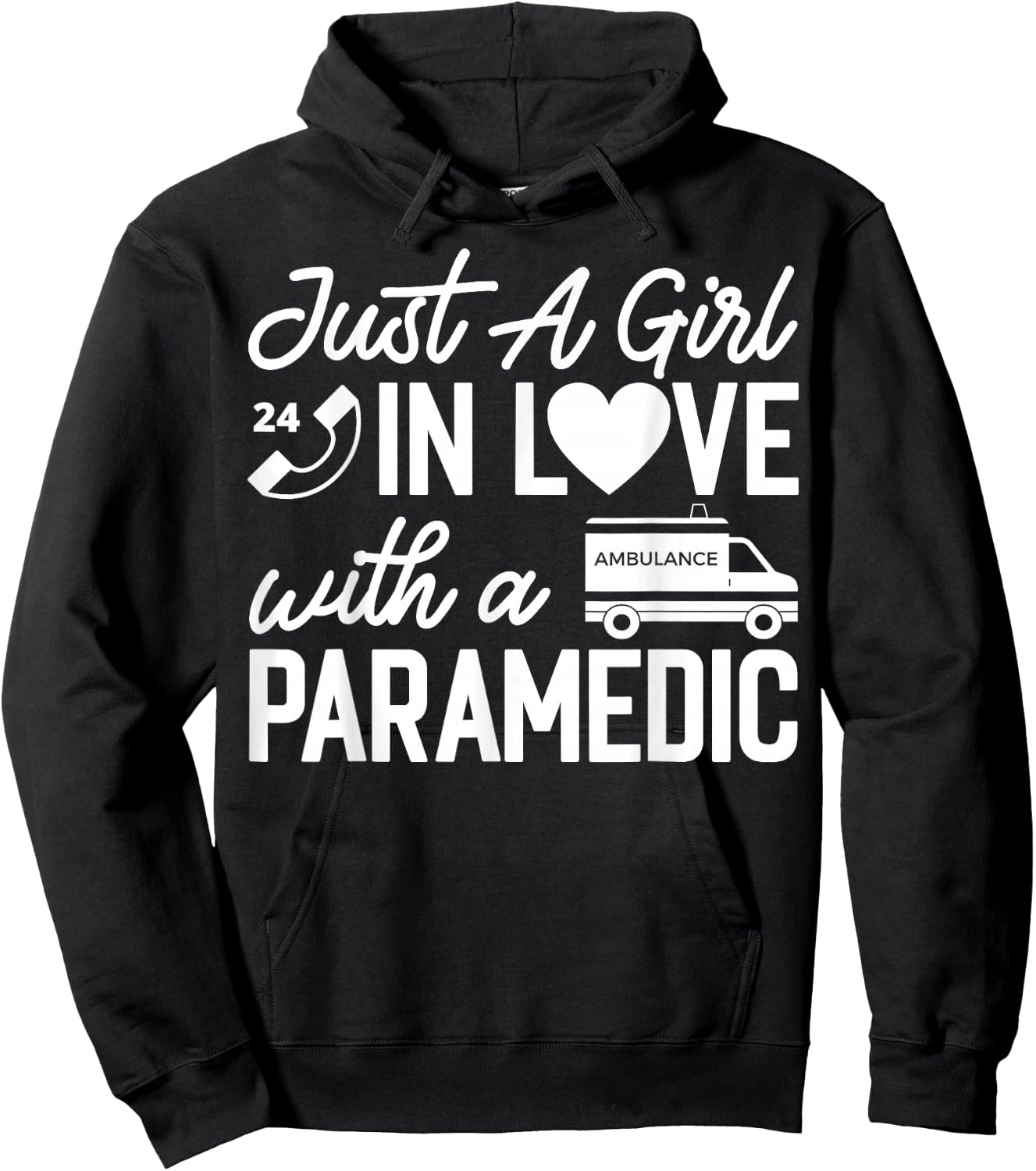 Paramedic Wife Apparel - Best Funny Paramedics Design Hoodie - Hoodie | Black