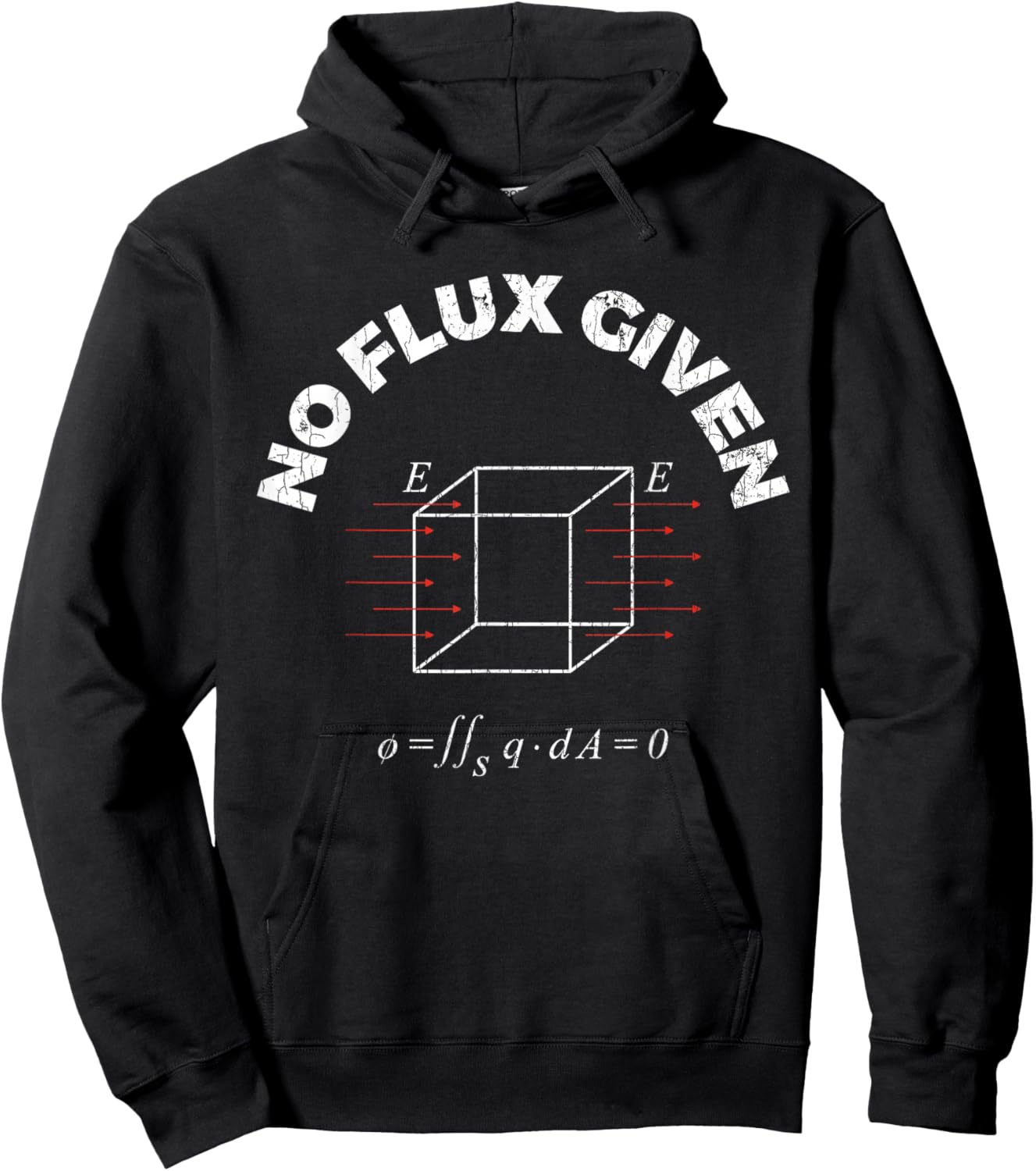 No Flux Given Apparel Physics Quote Funny Gift Hoodie - Hoodie | Black