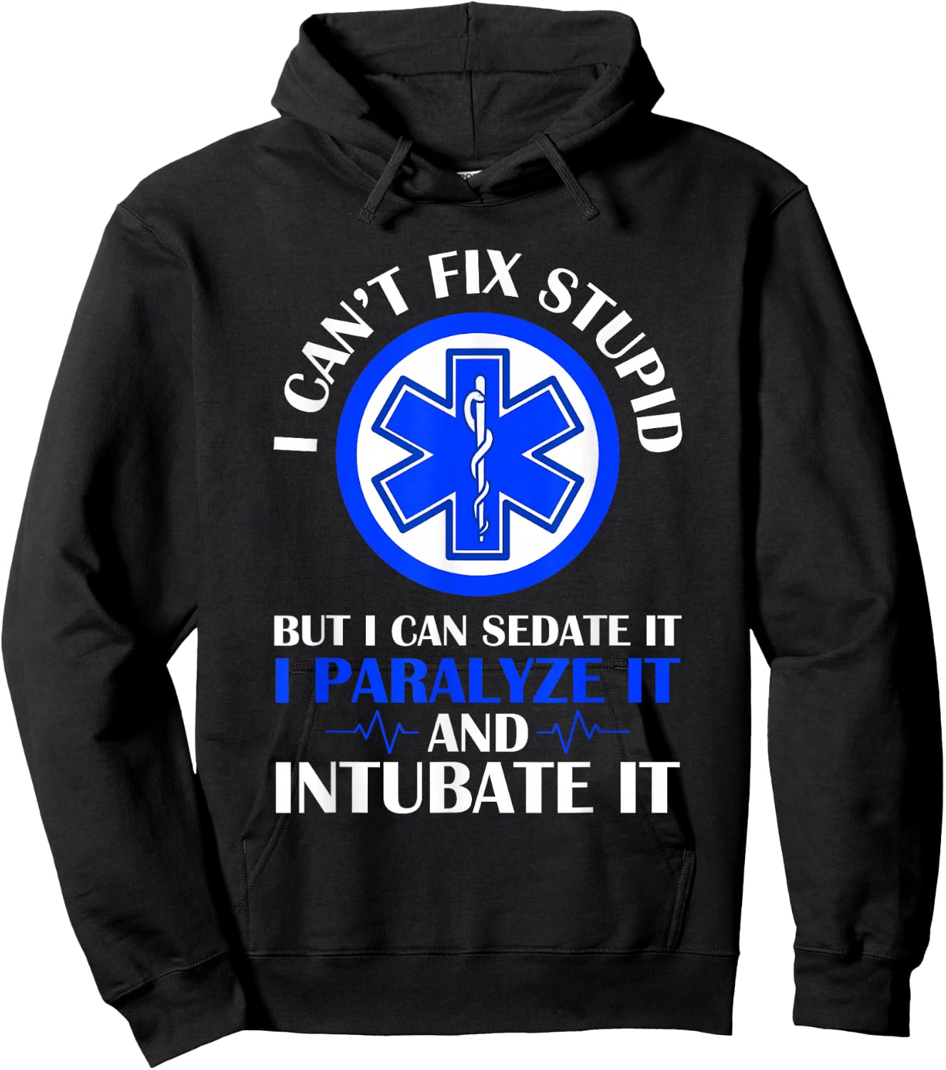 EMS EMT First Responder Retired Paramedic Hoodie - Hoodie | Black