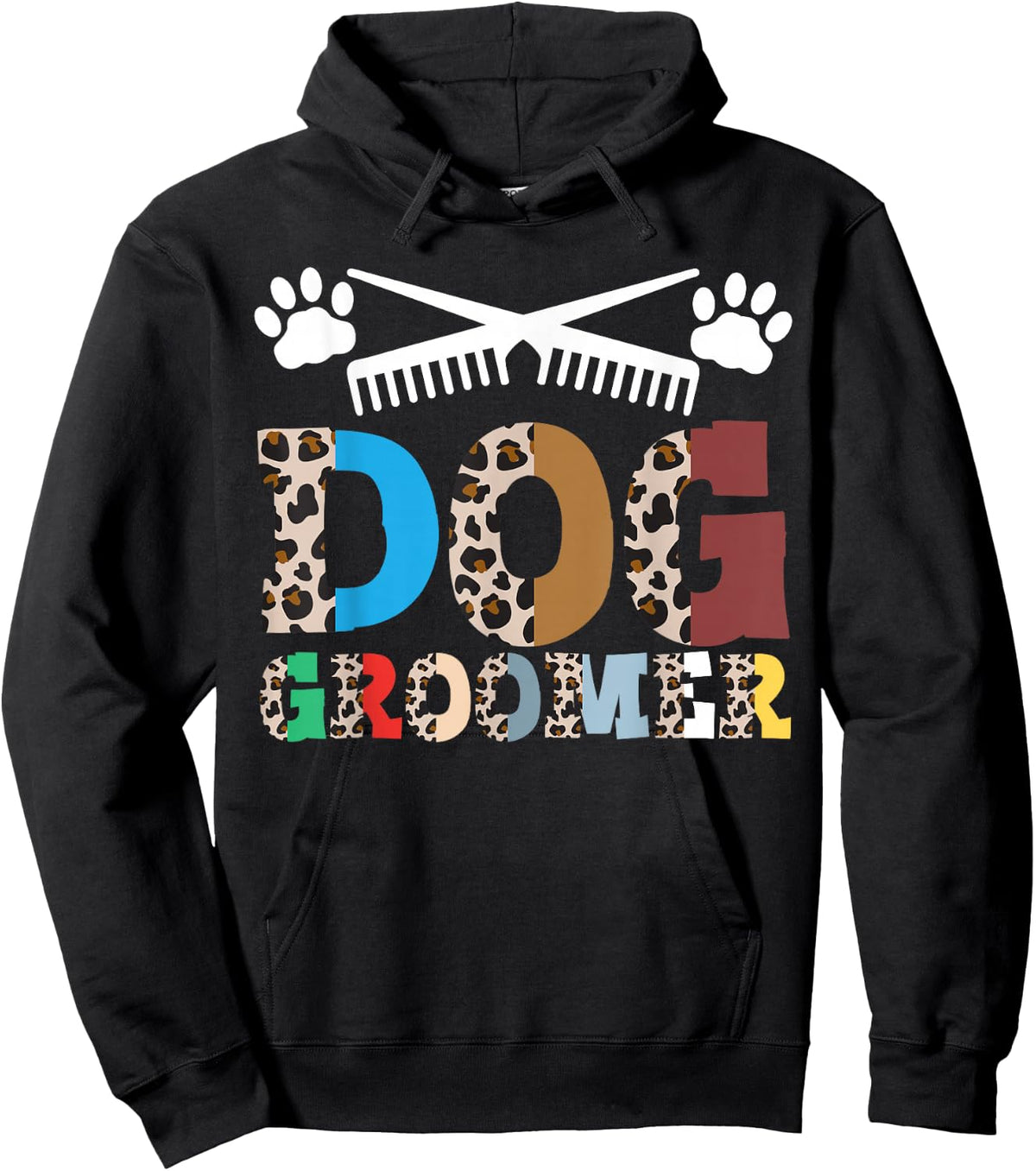 Dog Groomer Pet Grooming Fur Artist Animal Stylist Hoodie - Hoodie | Black