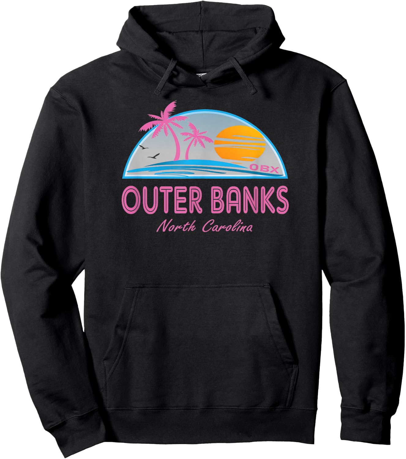 Cute Outer Banks Shirt or Men with OBX Slogan Hoodie - Hoodie | Black