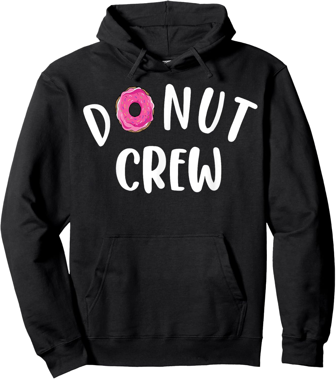 Funny Donut Crew Design Women Kids Donut Squad Lover Hoodie - Hoodie | Black