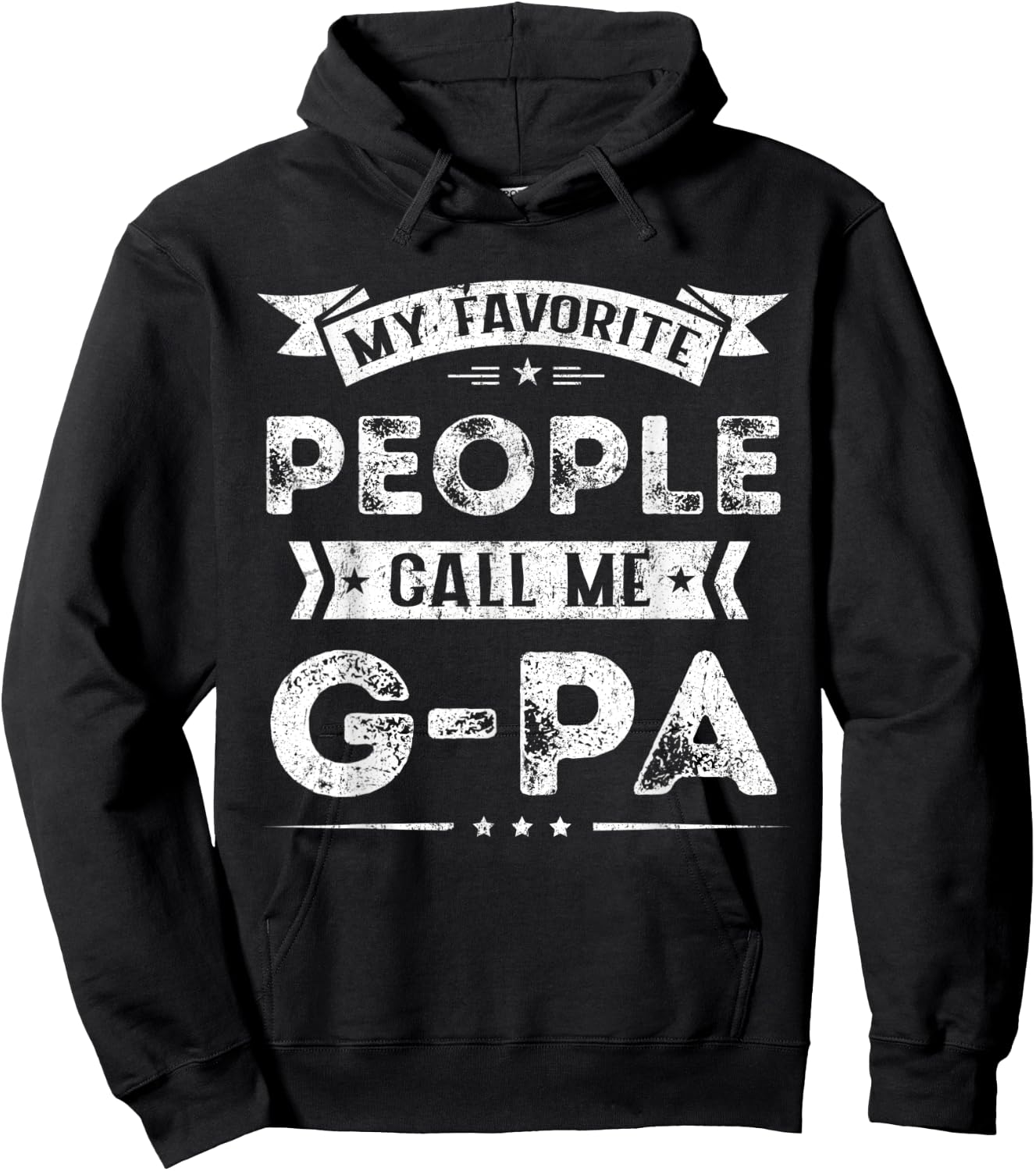 My Favorite People Call Me G-Pa Funny Fathers Day Hoodie - Hoodie | Black