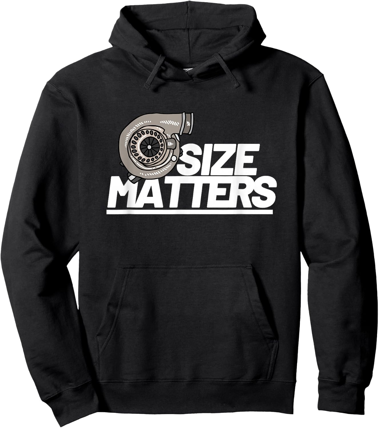 Size Matters Turbo Car Show Hoodie - Hoodie | Black