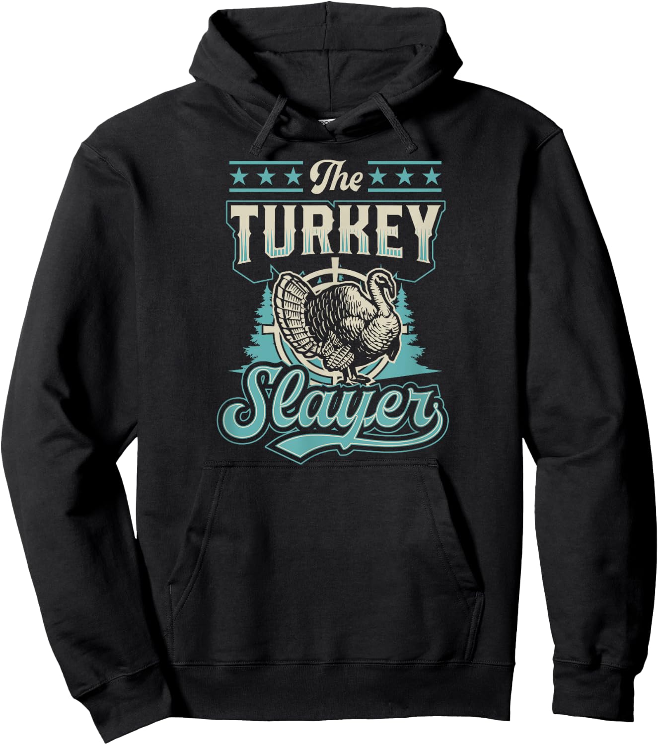 The Turkey Slayer Funny Fowl Turkey Hunting Hoodie - Hoodie | Black