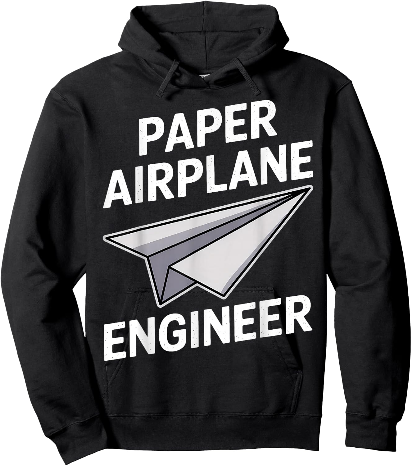 Funny Paper Airplane Hoodie - Hoodie | Black
