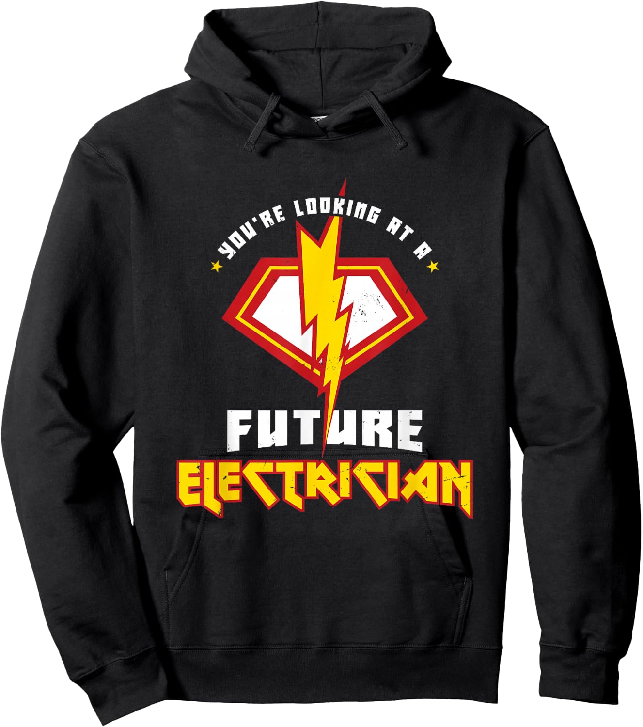 Future Electrician Electrical Engineer Lineman Kids Son Hoodie - Hoodie | Black
