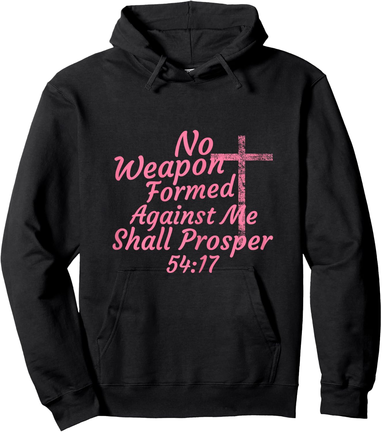 No Weapon Formed Against Me Shall Prosper Hoodie - Hoodie | Black