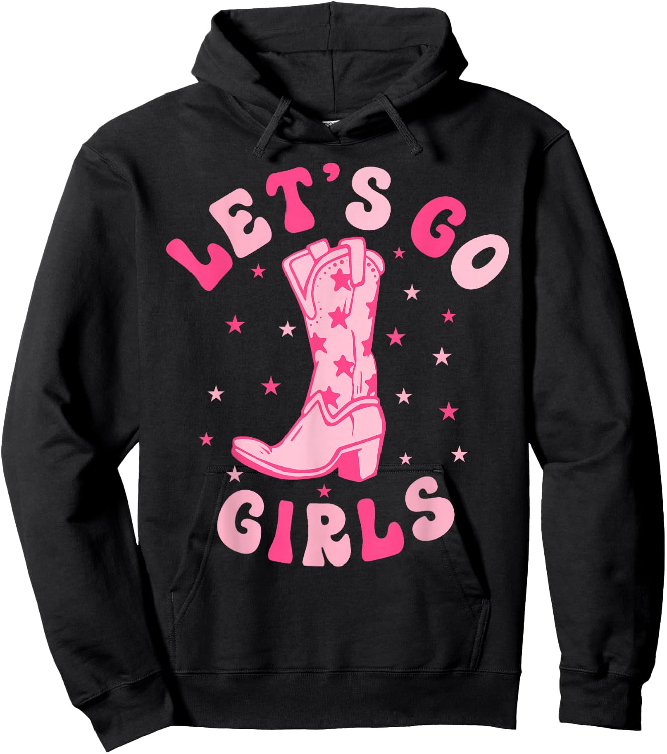 Let's Go Girls Man I Feel Like A Bride Retro Bachelorette Hoodie - Hoodie | Black