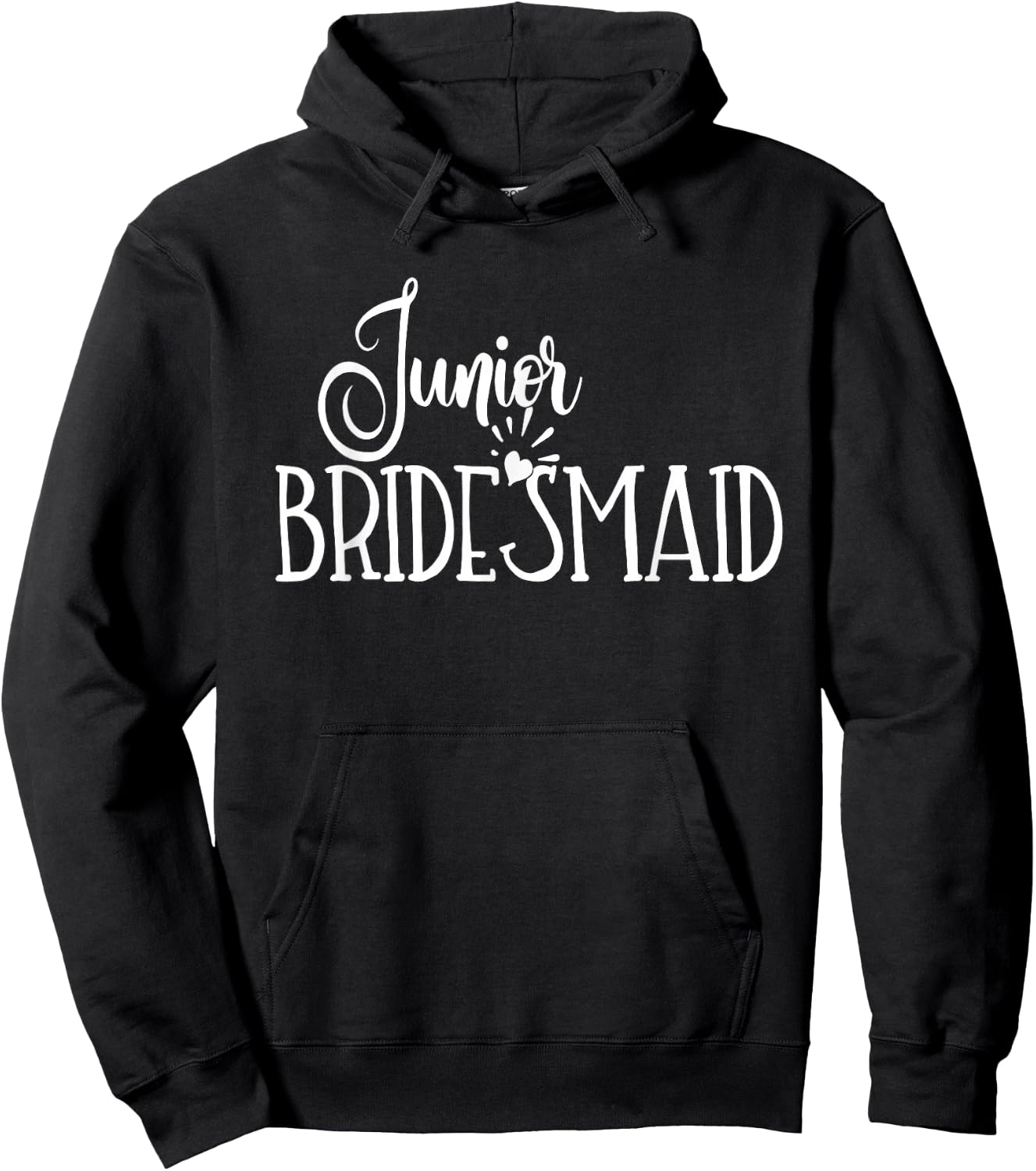 Junior Bridesmaid Kids Teen Girls Wedding Party Bride Groom Hoodie - Hoodie | Black
