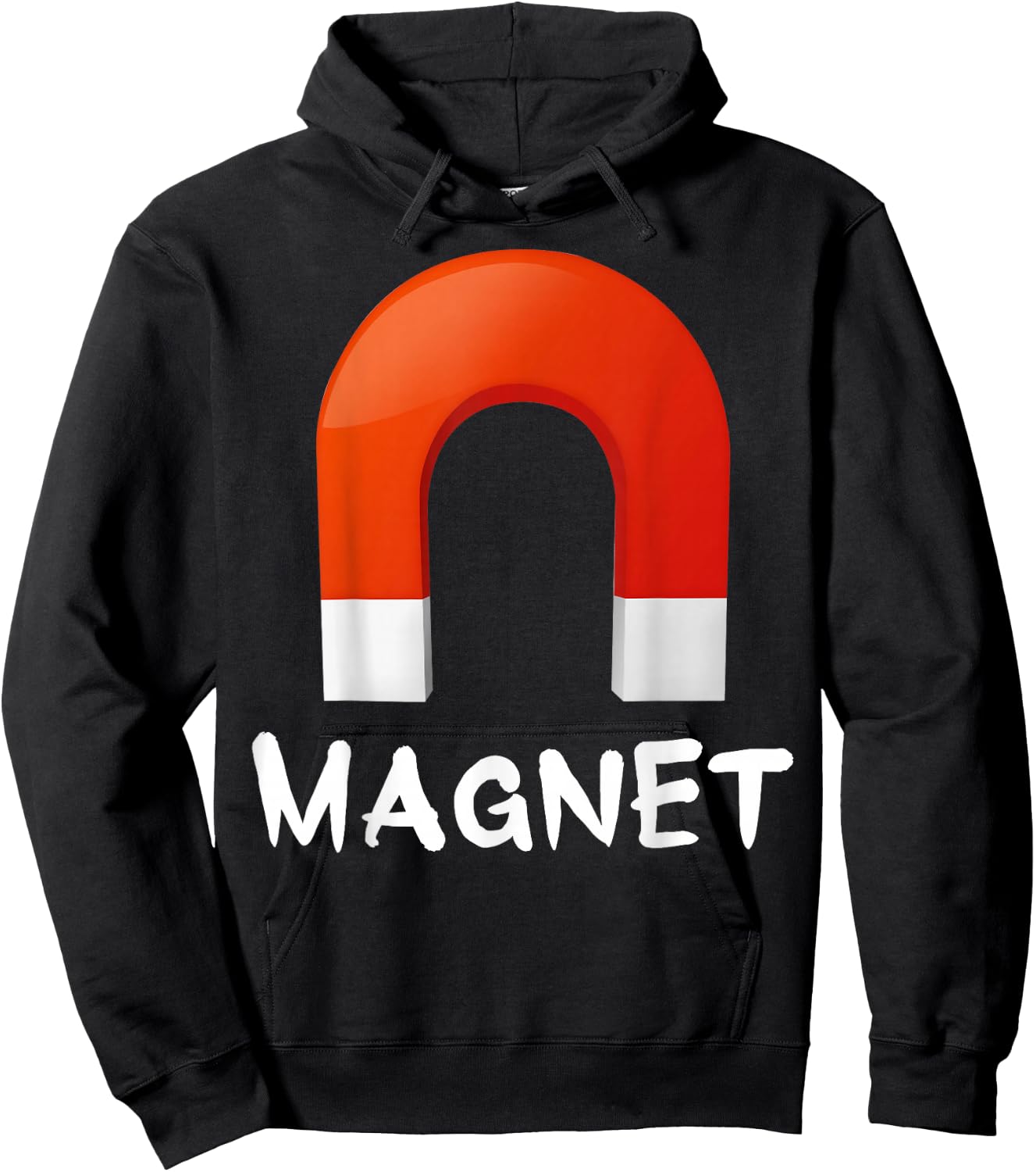 Magnet Halloween Costumes Shirt Matching For Couples Hoodie - Hoodie | Black