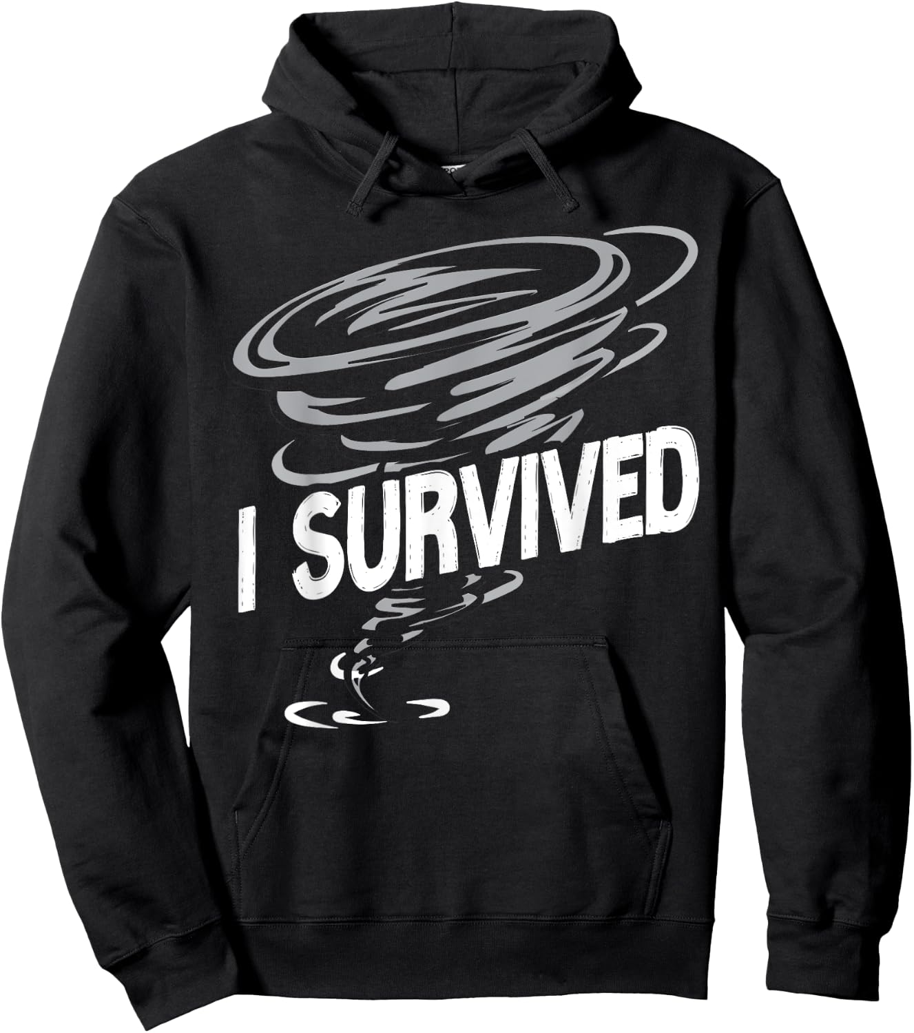 Storm Chaser Hurricane Meteorology Tornado I Survived Hoodie - Hoodie | Black