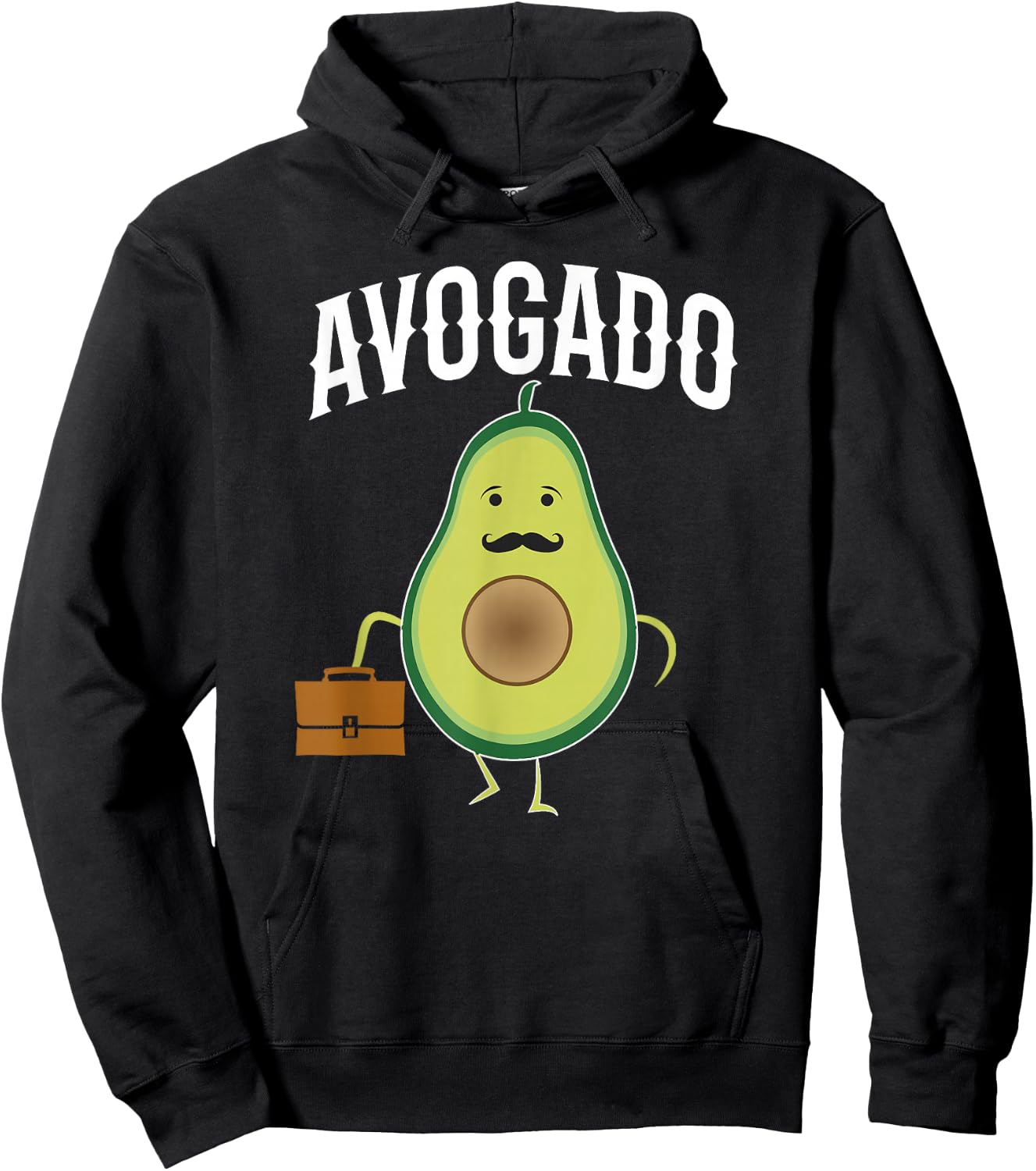 Avogado Abogado Spanish Lawyer Funny Pun Avocado Lover Hoodie - Hoodie | Black
