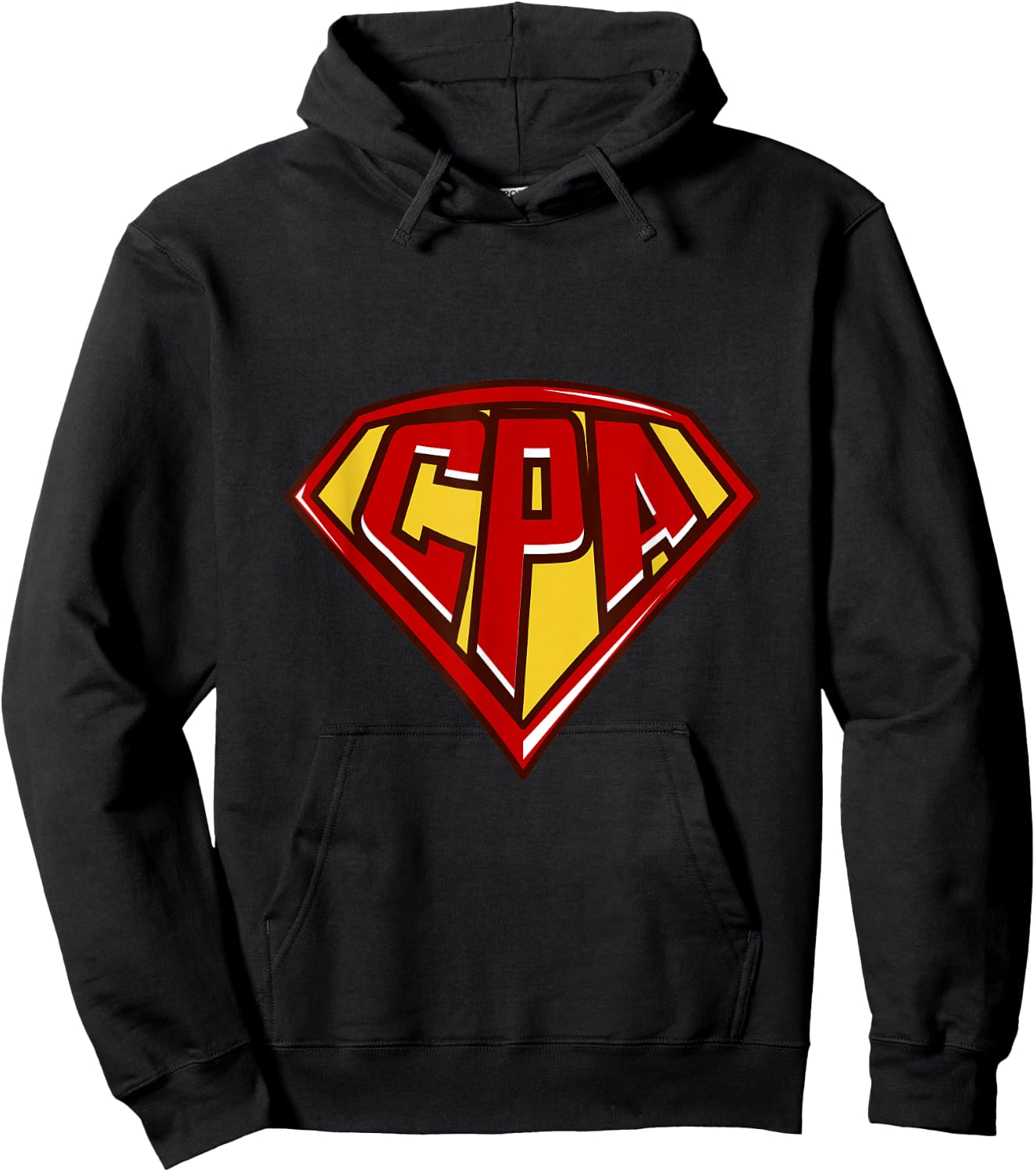 Accountant Superhero Shirt, CPA T Shirt, Finance Hoodie - Hoodie | Black