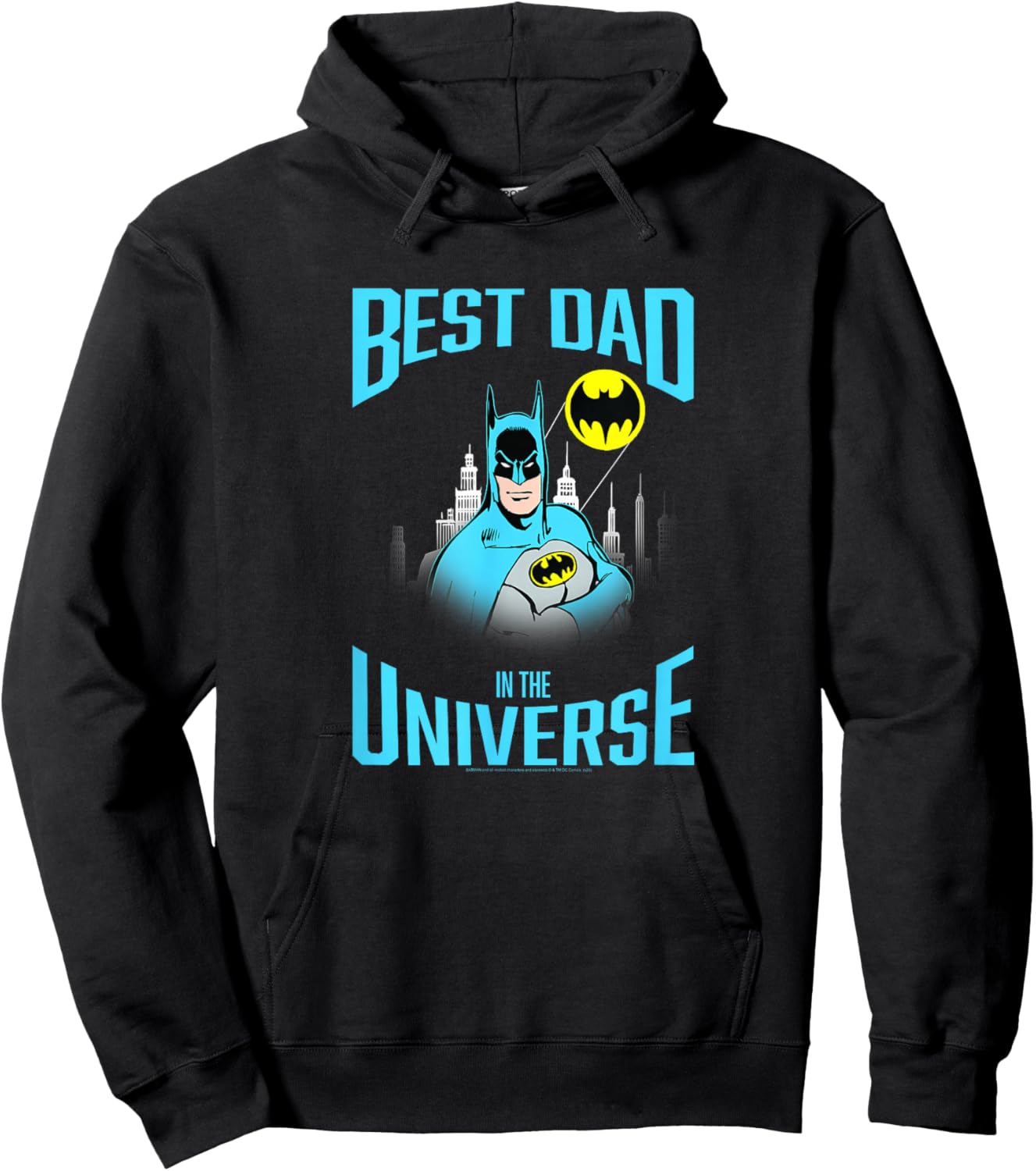 DC Comics Batman Best Dad in The Universe Hoodie - Hoodie | Black