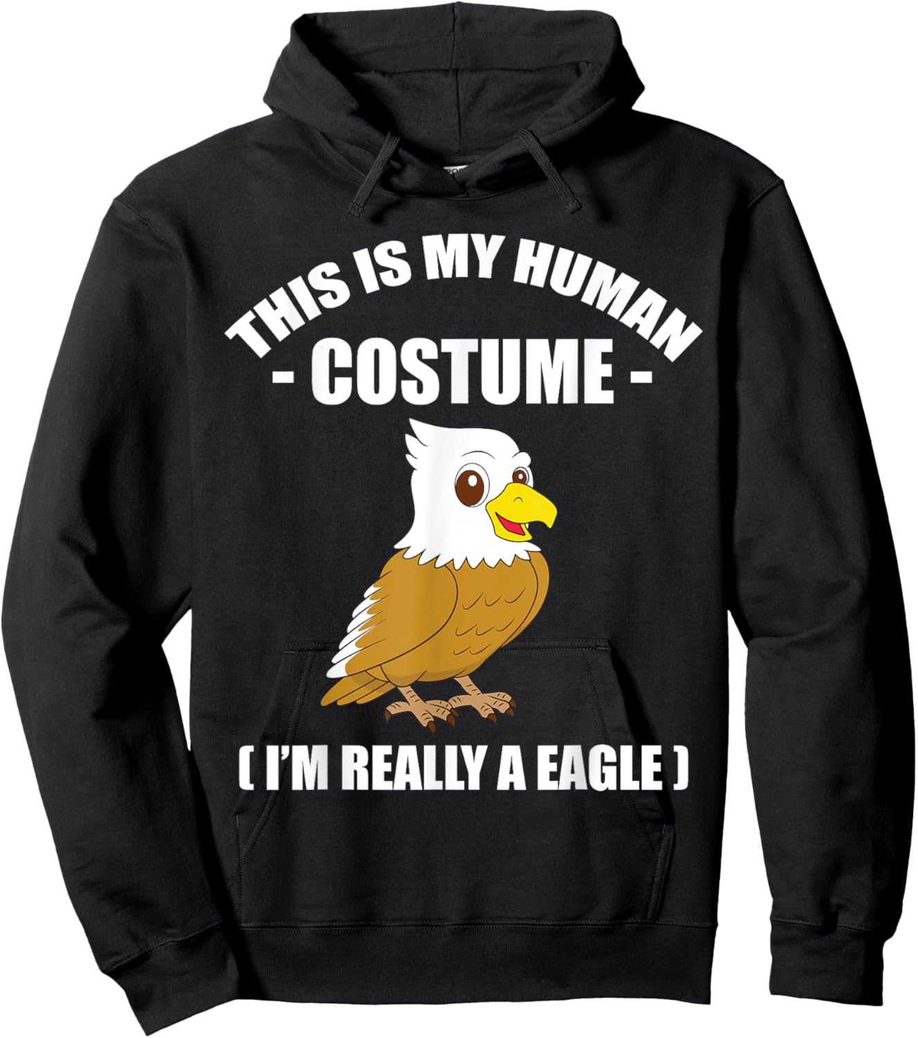 Funny Eagle Halloween Costume Men Women kids Eagle Gift Hoodie - Hoodie | Black