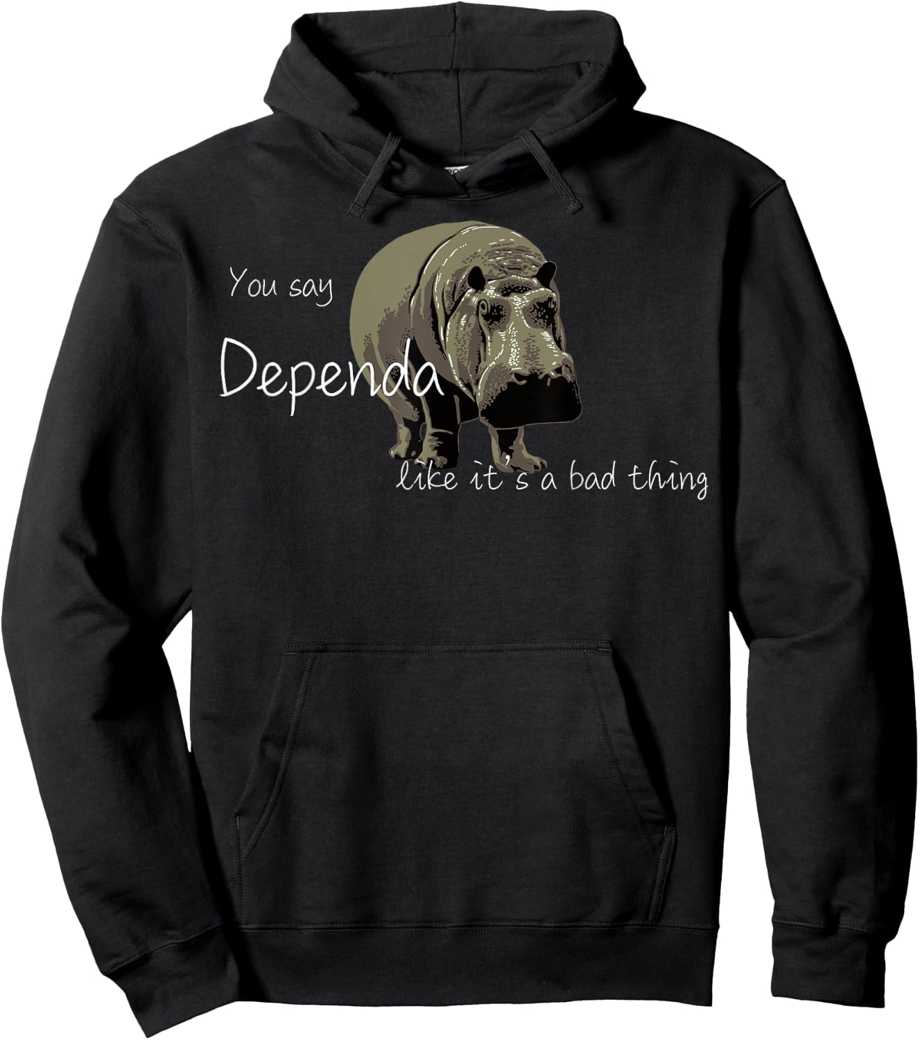 Hippo Pride Dependapotamus Love Yourself Dependa Hoodie - Hoodie | Black