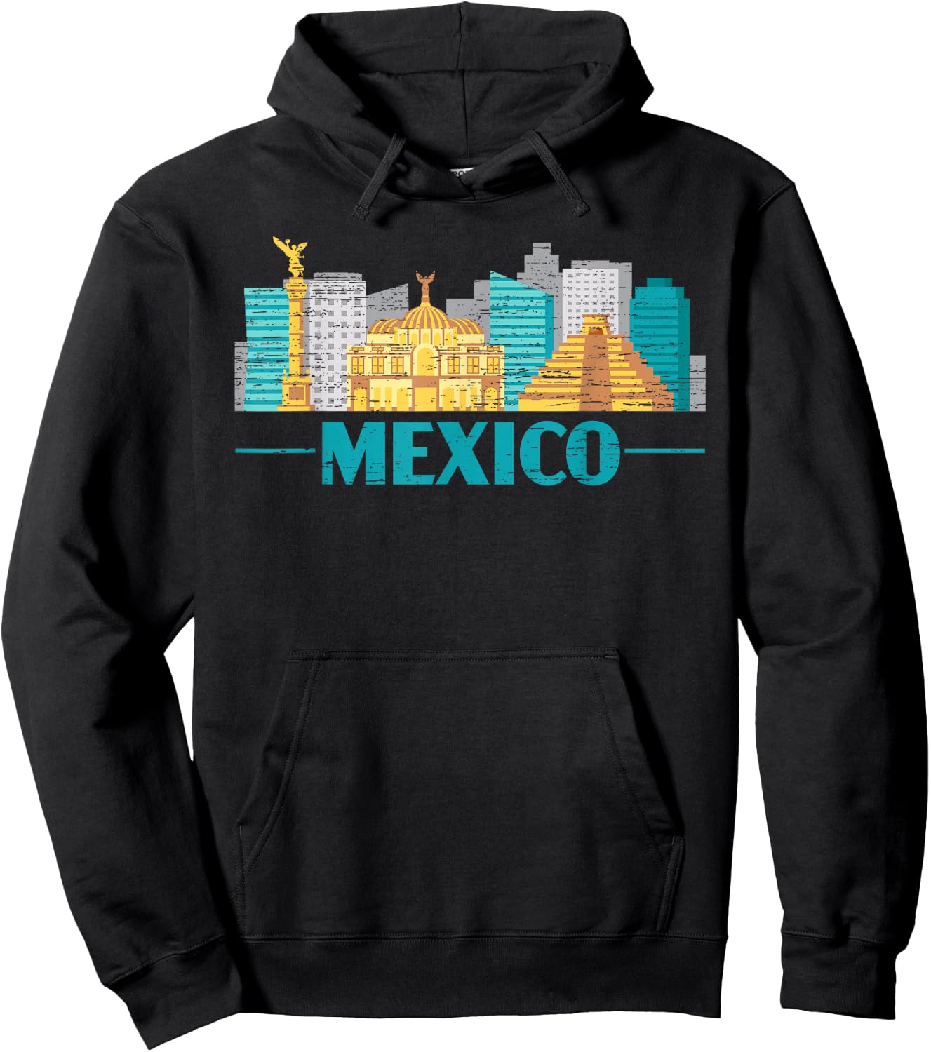 Proud Mexico Gift For Mexicans Mexico City City Hoodie - Hoodie | Black