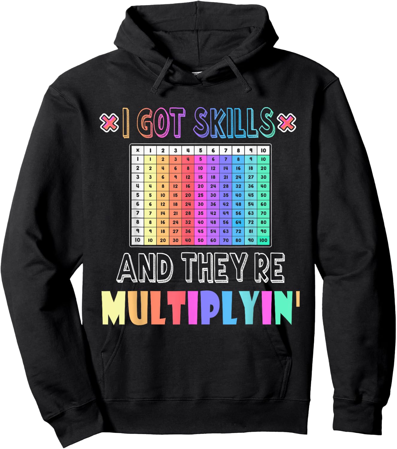 I Got Skills They're Multiplying Funny Math Teacher Women Hoodie - Hoodie | Black
