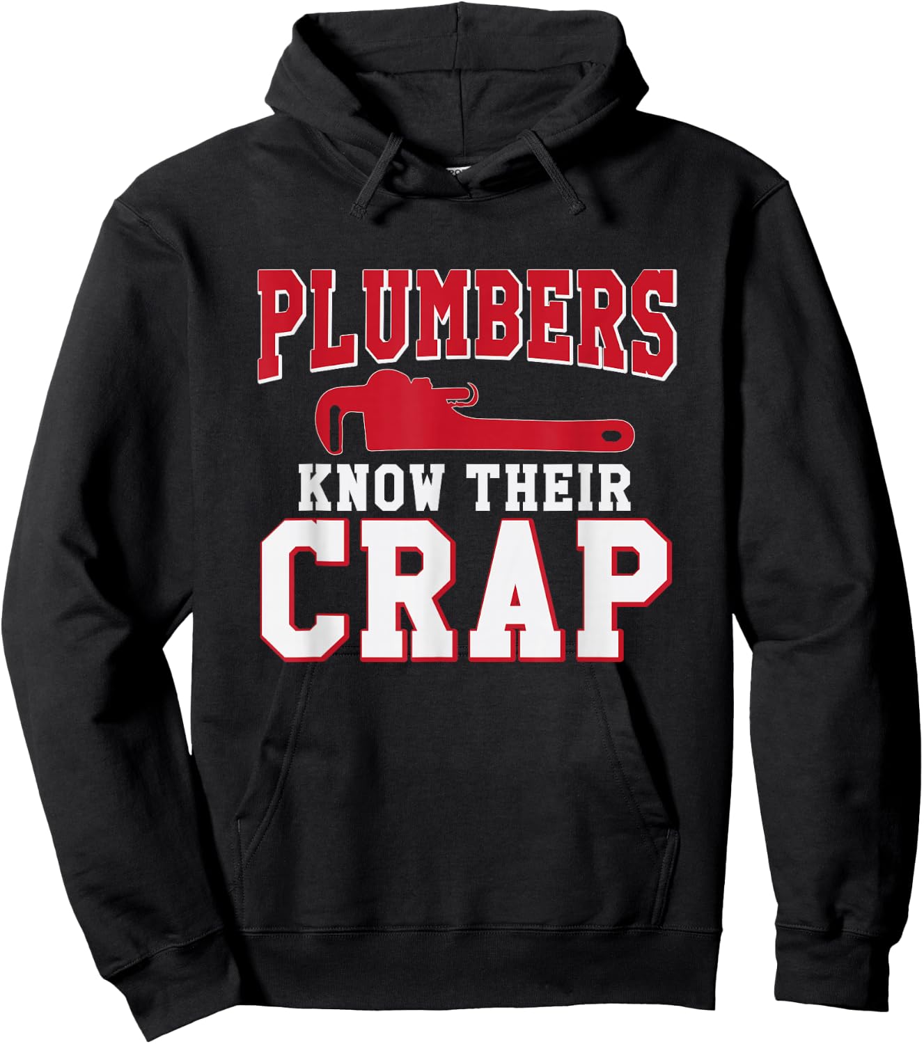 Funny Plumbing Shirts Plumbers Know Their Crap Gift Men Hoodie - Hoodie | Black