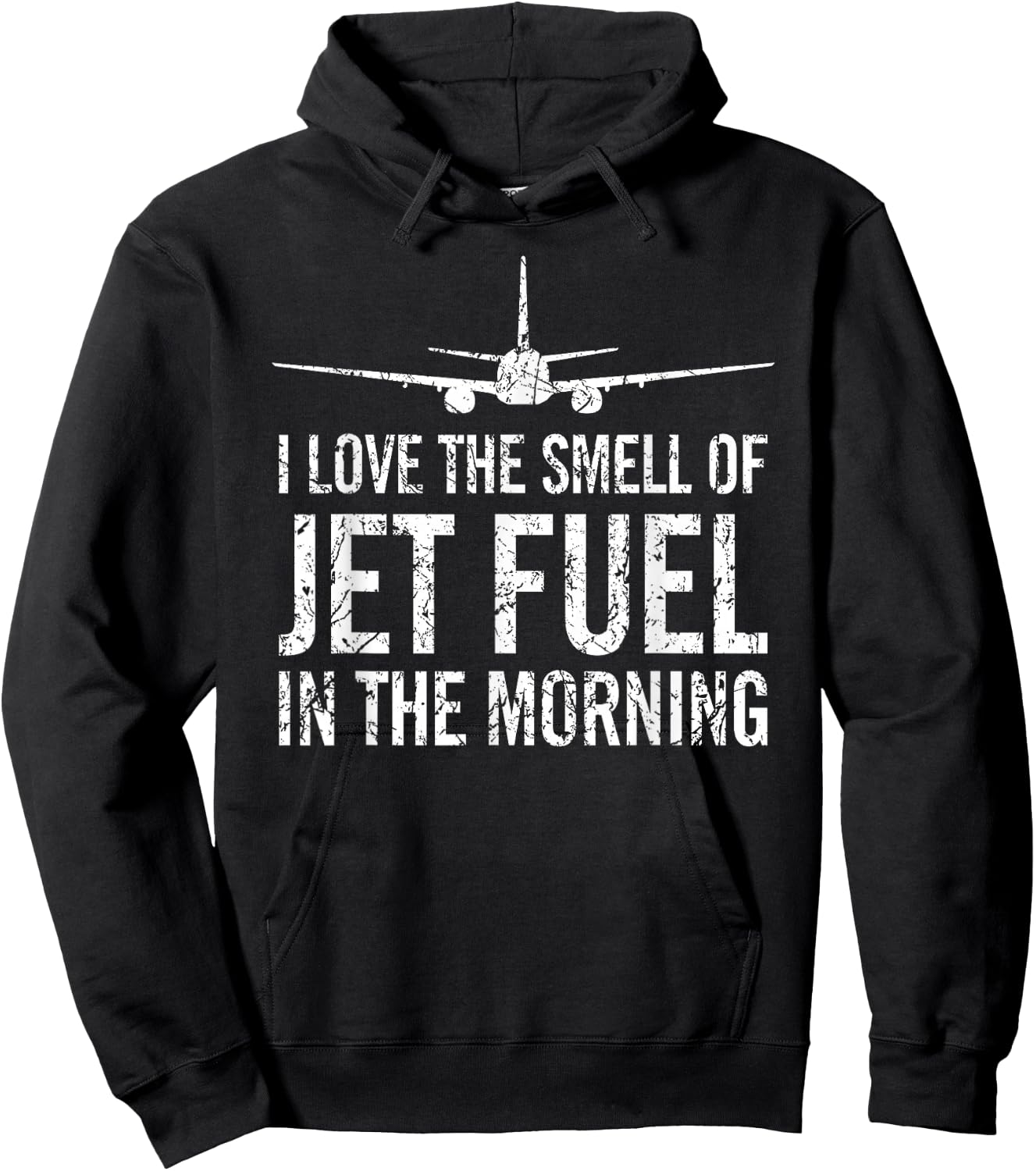 I Love The Smell of Jet Fuel in The Morning Aviation Humor Hoodie - Hoodie | Black