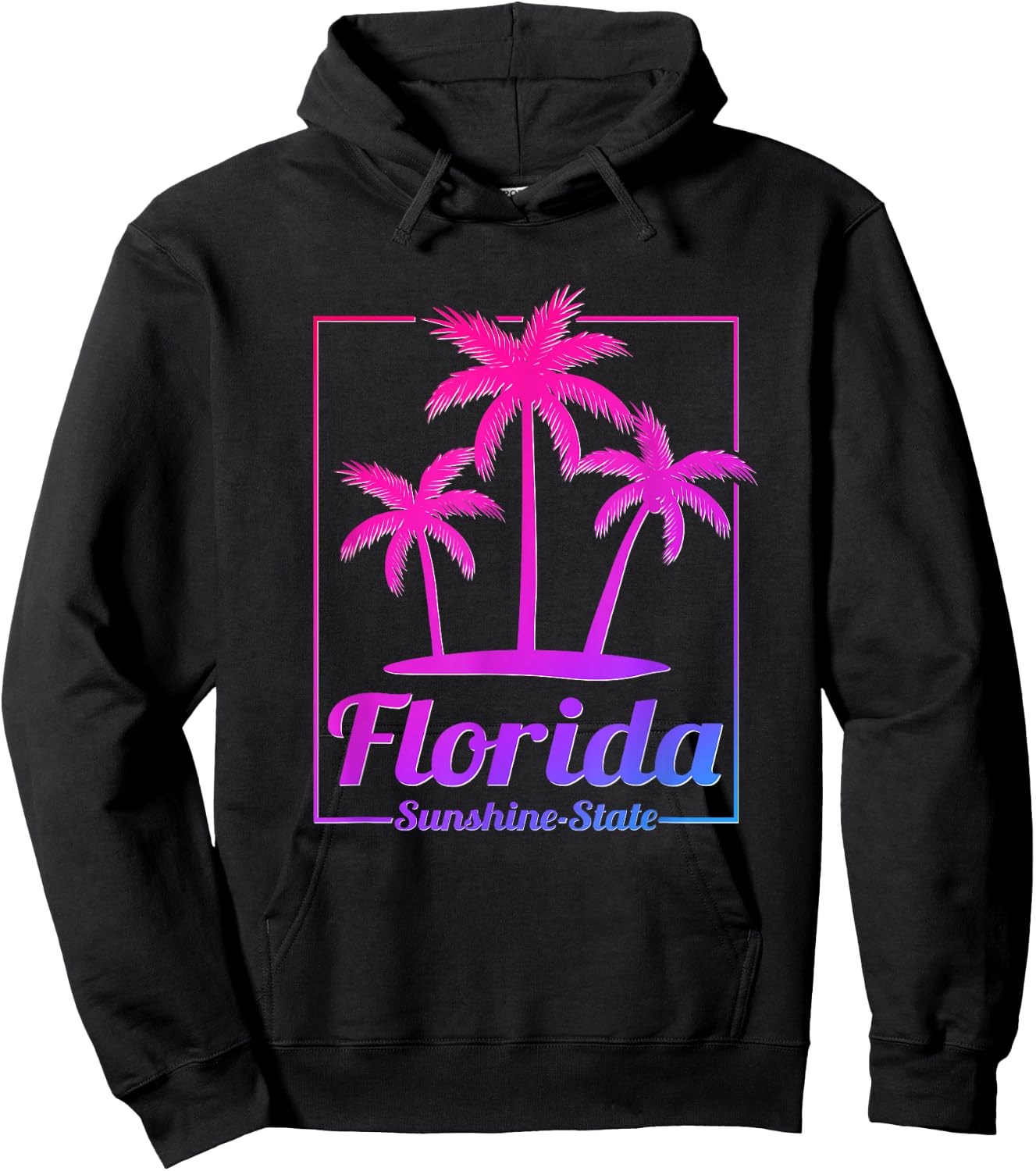 Florida Sunshine State Retro Look Hoodie - Hoodie | Black