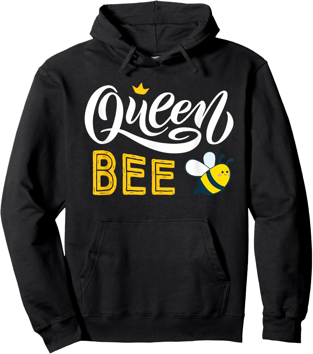 Beekeeper Queen Bee Cute Bees Honey Lover Queen Bee Hoodie - Hoodie | Black