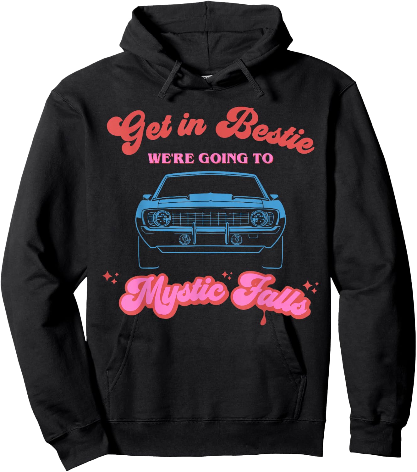 Get in Bestie We're Going to Mystic Falls Virginia | Vervain Hoodie - Hoodie | Black