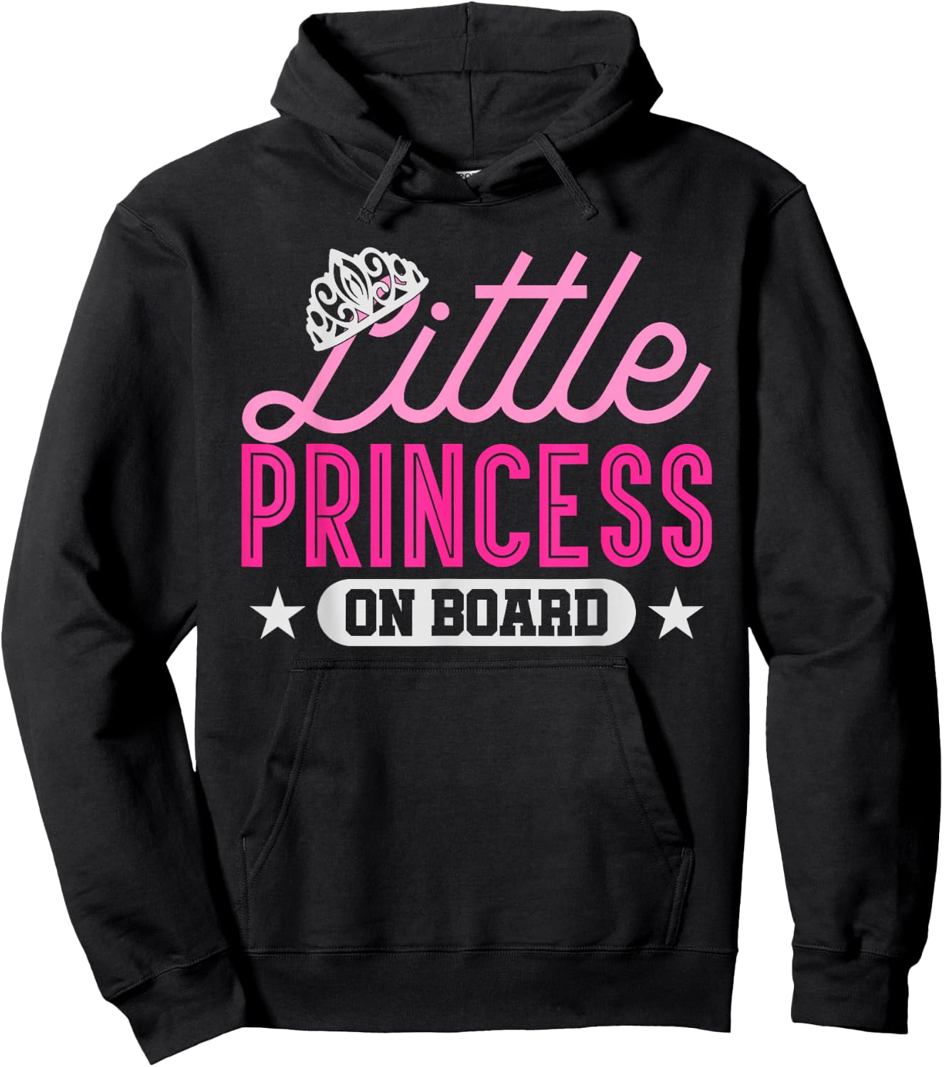 Llittle princess on board | mother gift pregnant woman Hoodie - Hoodie | Black