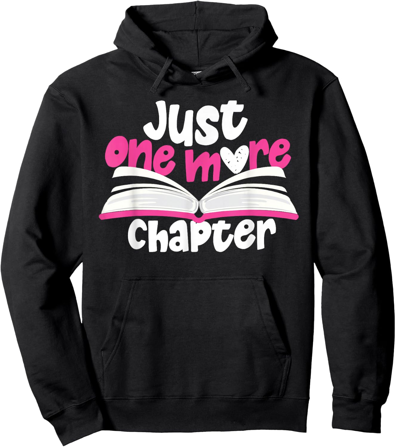 Lesen und Bcherwurm Design Ideen Just One Chapter Book - Women's Pink Short Sleeve - Small Hoodie - Hoodie | Black