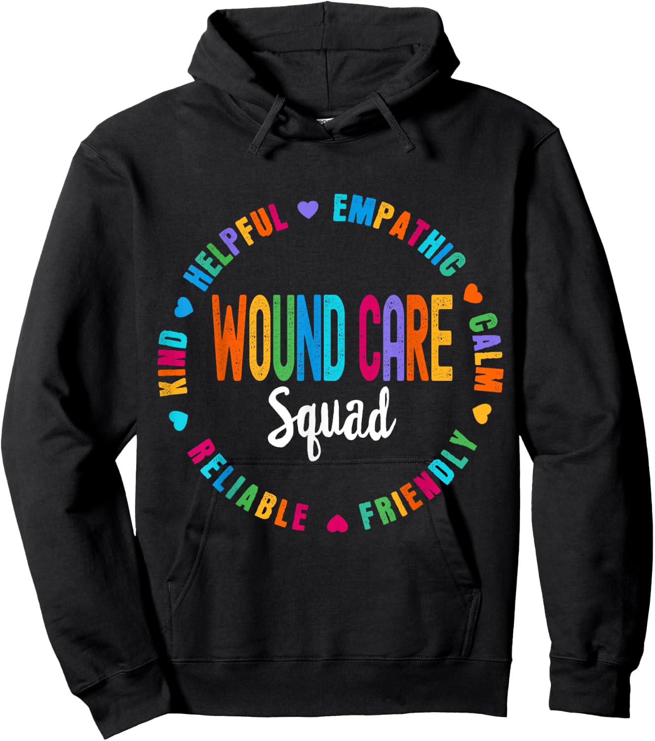 Wound Care Nurse Squad Appreciation Graduation Staff RN Hoodie - Hoodie | Black