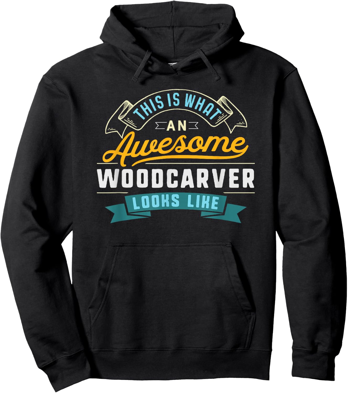 Funny Woodcarver Shirt Awesome Job Occupation Graduation Hoodie - Hoodie | Black