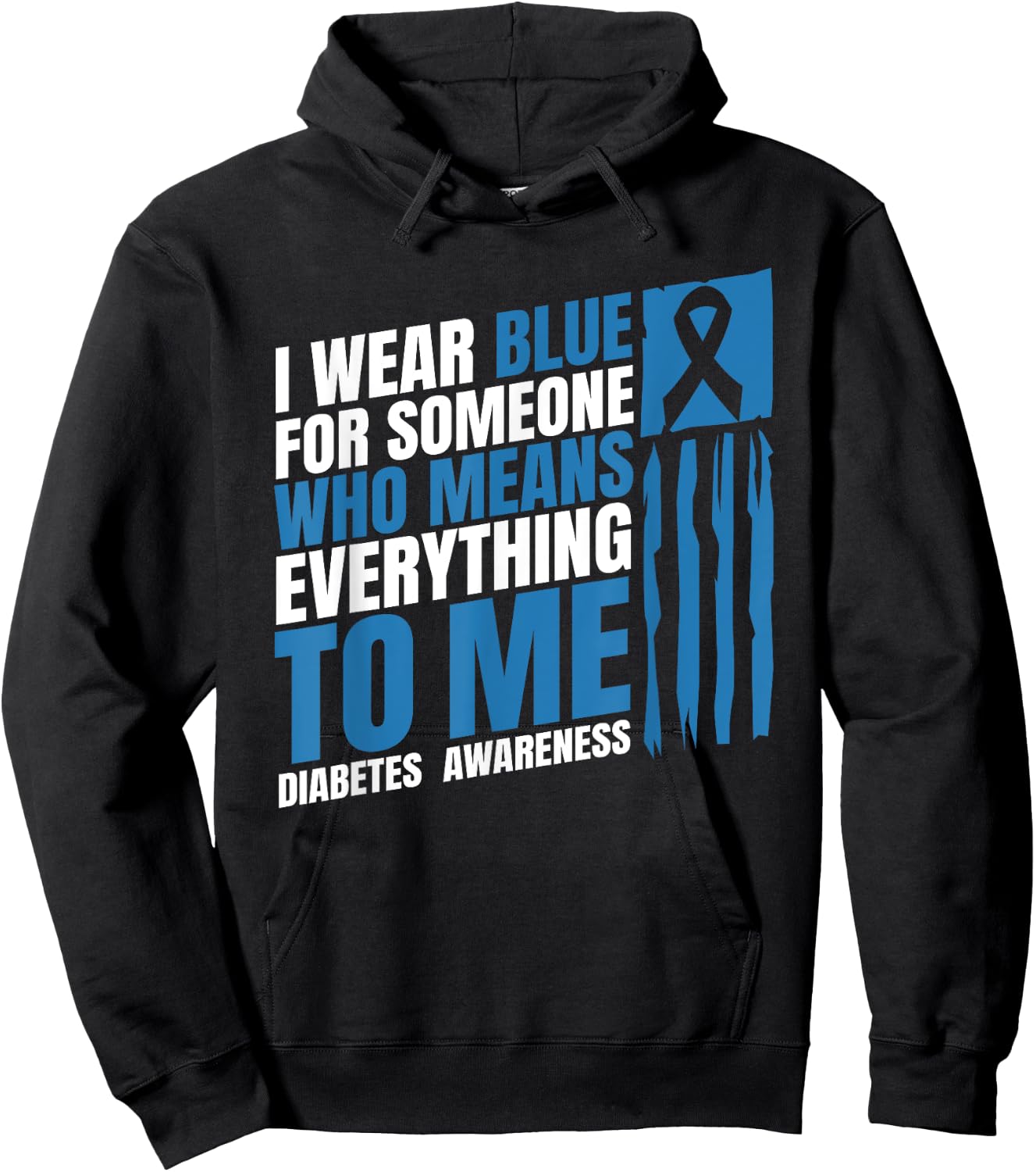 Diabetes Awareness Month Messy Bun Mother T1 T2 Hoodie - Hoodie | Black