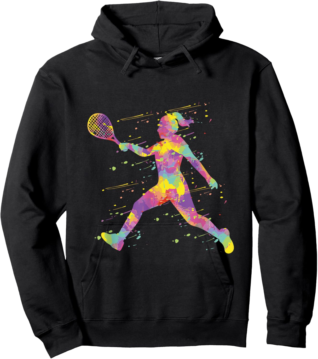Tennis Girl's Tennis Player Hoodie - Hoodie | Black