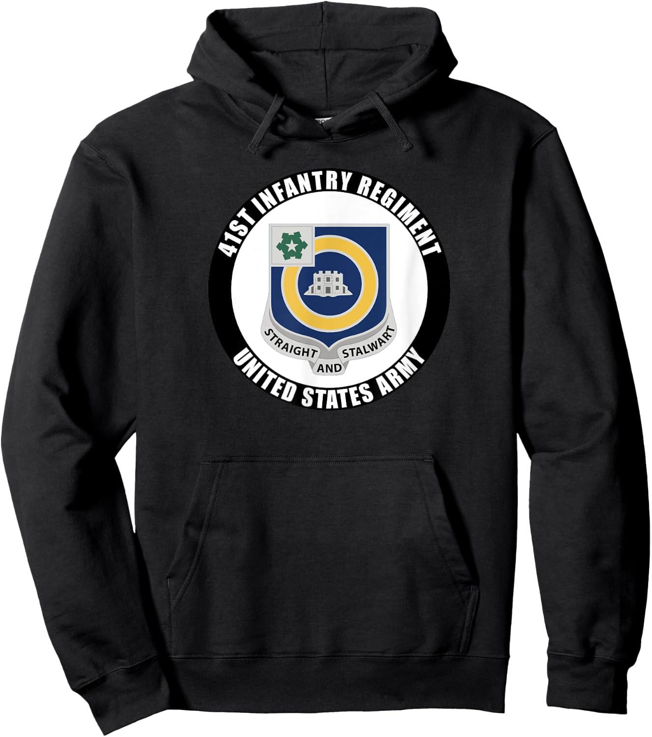 41st Infantry Regiment United States Army Veteran Military Hoodie - Hoodie | Black