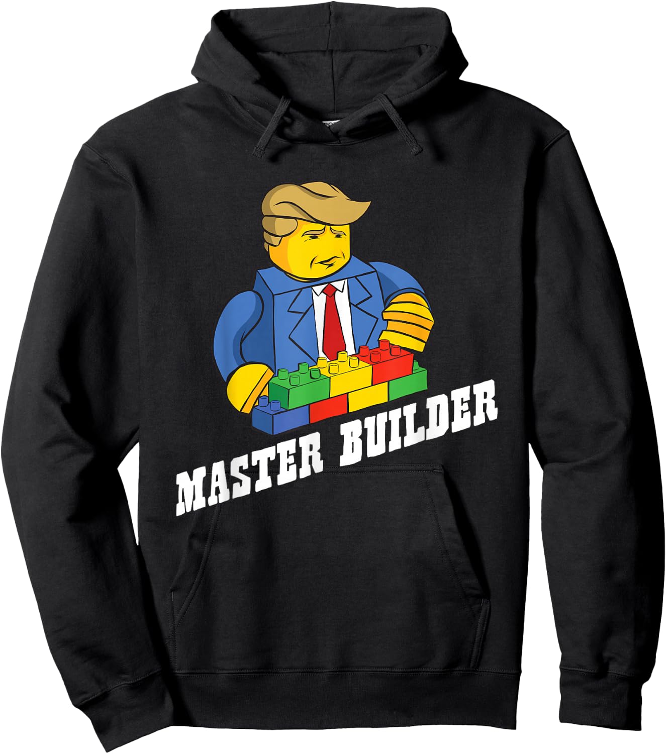 Funny Master Builder Building Blocks Gift Men Women Youth Hoodie - Hoodie | Black