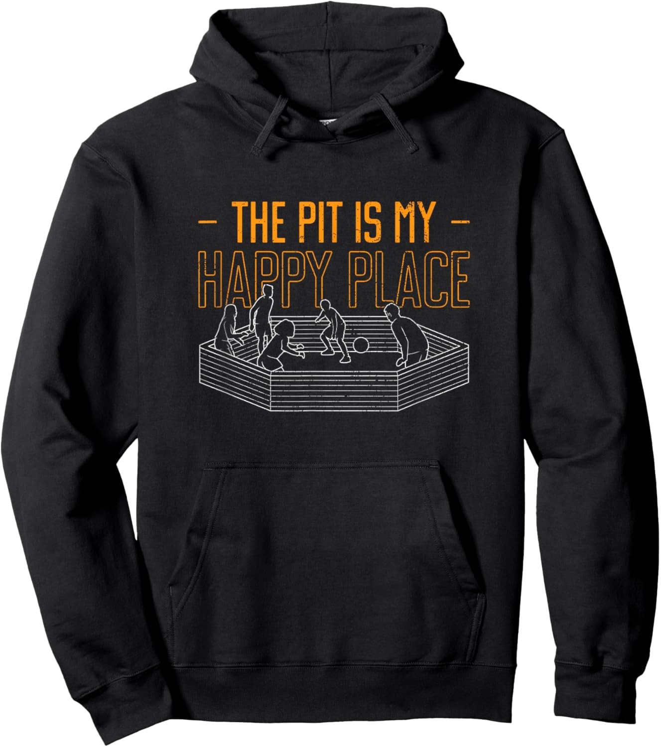 The Pit Is My Happy Place Gaga Ball Hoodie - Hoodie | Black