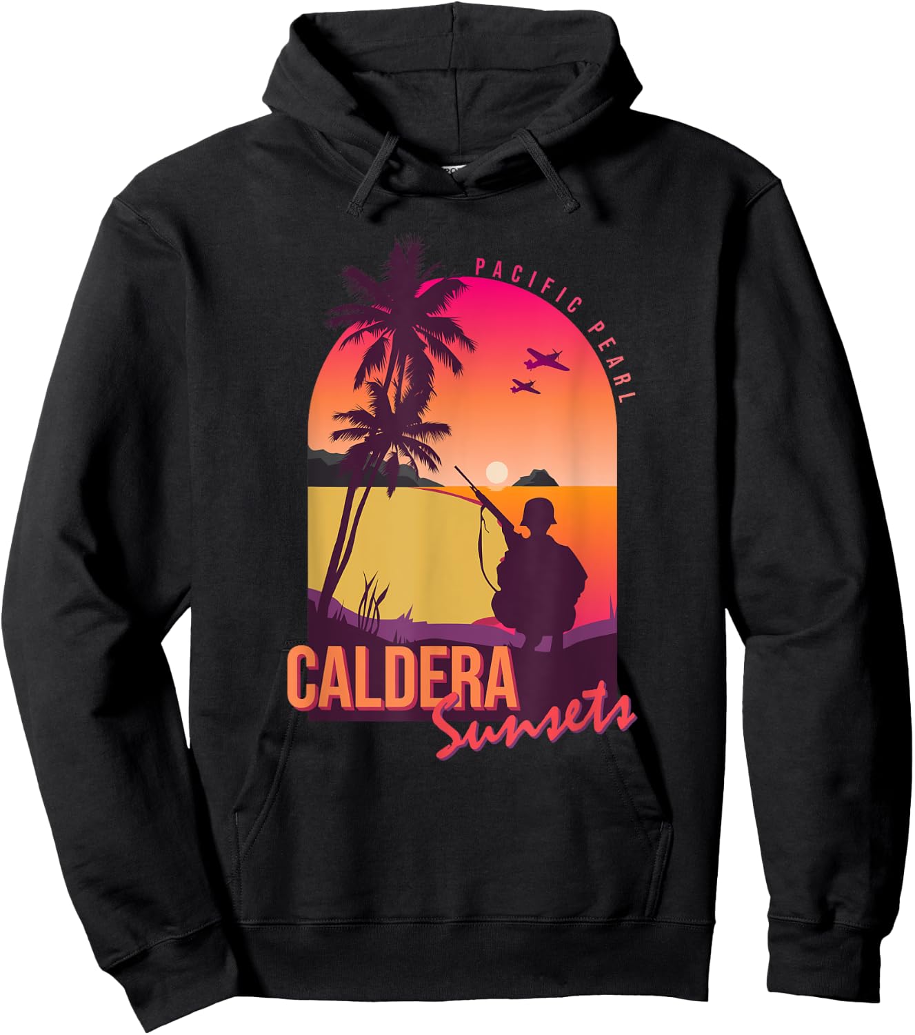 Warzone Pacific Pearl Sunsets Verdansk Gulag Hoodie - Hoodie | Black