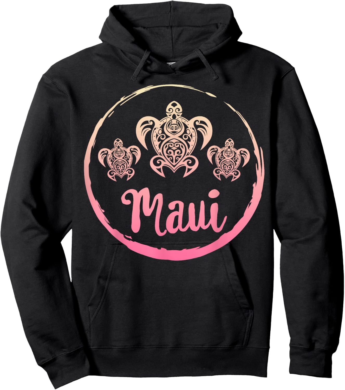 Hawaiian Sea Turtle Maui Sea Turtles Hawaiian Scuba Diving Hoodie - Hoodie | Black