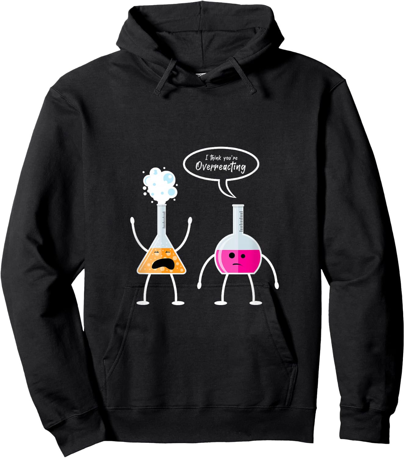 Ich glaube du überreagierst Chemie Hoodie - Hoodie | Black