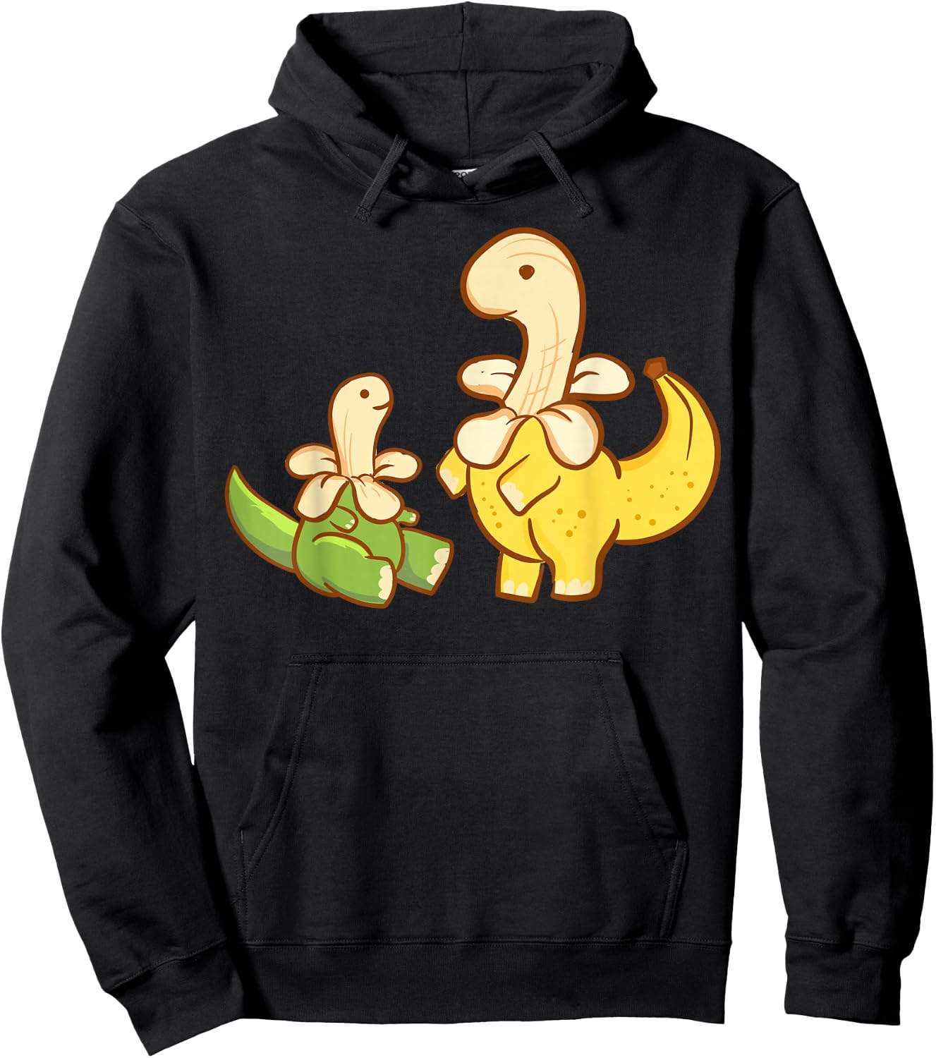 Cute Kawaii Anime - Banana Saurus Bananasaurus - Aesthetic Hoodie - Hoodie | Black