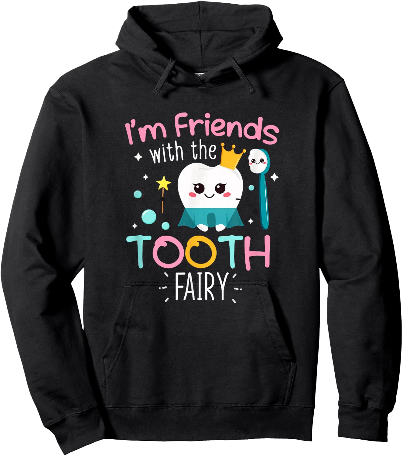 Dentist Tooth Fairy Pediatric Dentist Dental First Visit Hoodie - Hoodie | Black