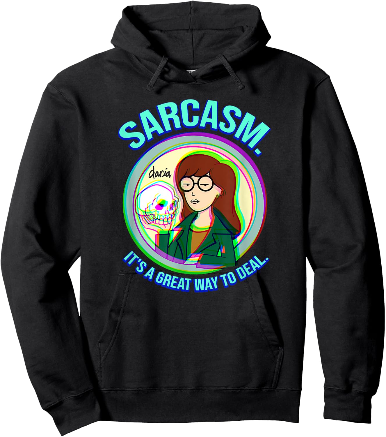 Mademark x Daria - Sarcasm. It's a Great Way to Deal Hoodie - Hoodie | Black