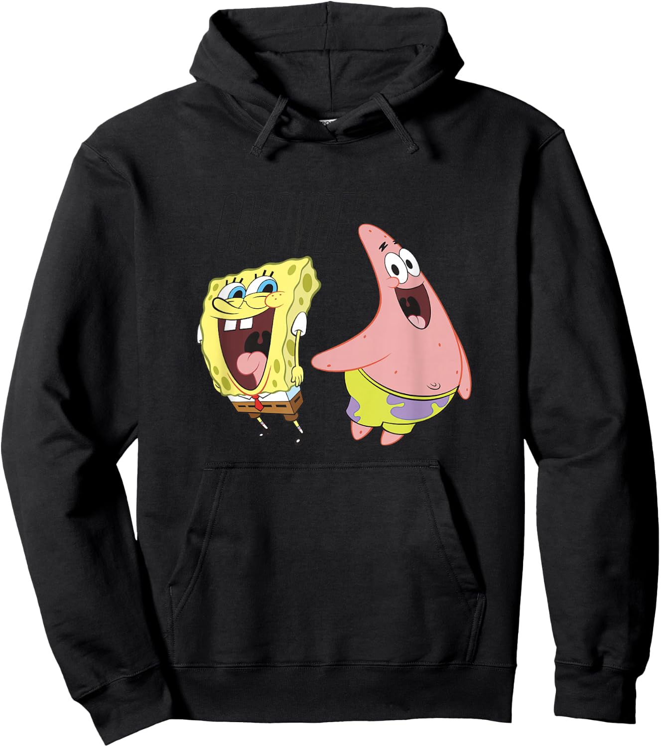 SpongeBob SquarePants Good Vibes SpongeBob & Patrick Hoodie - Hoodie | Black