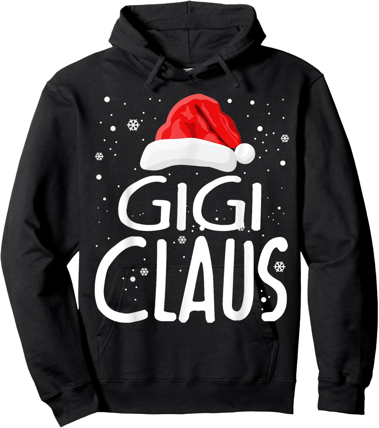 Gigi Claus Christmas Family Group Matching Pajama Xmas Gifts Hoodie - Hoodie | Black