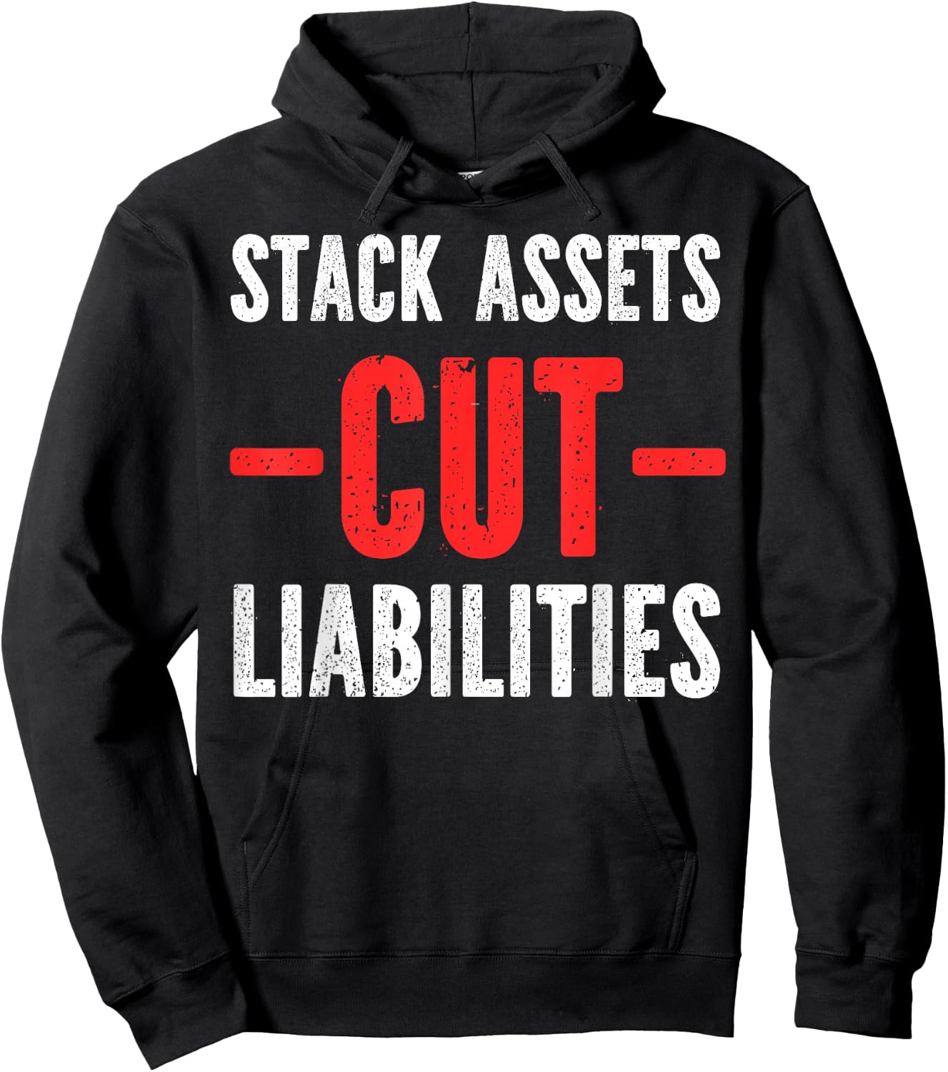 Stack Assets Over Liabilities Hoodie - Hoodie | Black