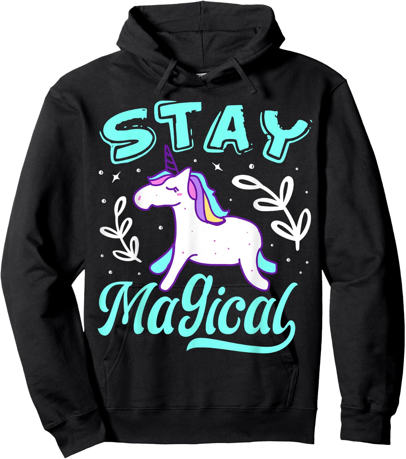 Stay Magical Unicorn Hoodie - Hoodie | Black