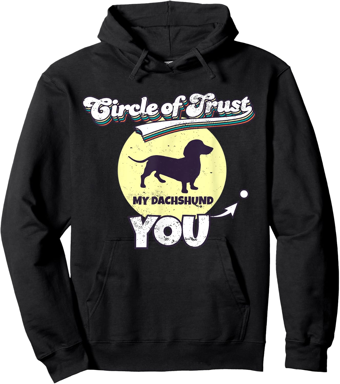 Circle Of Trust Dachshund Lover I Wiener Dog Women Kids Hoodie - Hoodie | Black
